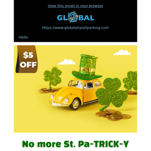 We saved your $5 from Leprechauns!