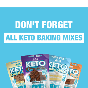 Save 33% on all Keto Baking Mixes 🍰