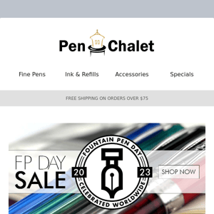 ✒️Happy Fountain Pen Day -Shop the Deals!!!