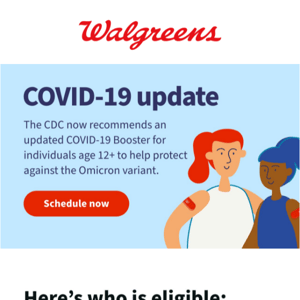Schedule your updated COVID-19 booster dose today.