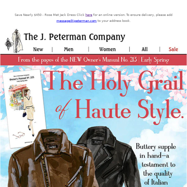 The Holy Grail of Haute Style - New Spring Arrivals