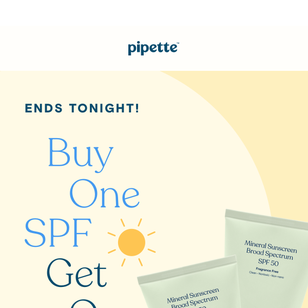 Last day to get your free SPF