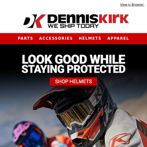 Shop Denniskirk.com for the best ATV Helmet options TODAY!