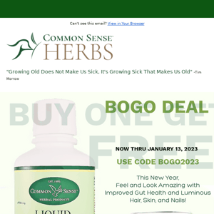 BOGO! Green Up Your New Year with Liquid Chlorophyll