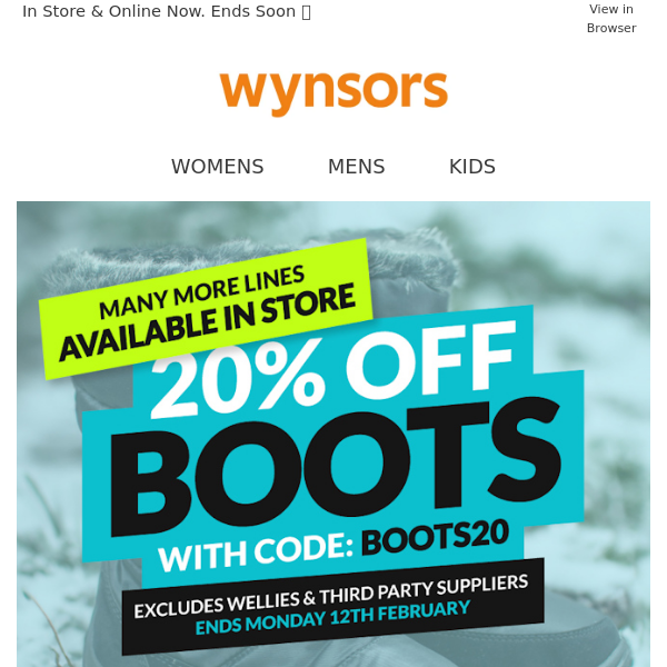 Wynsors sale discount coupon