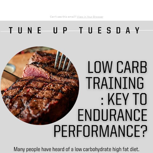 Low Carb Training: The key to performance?