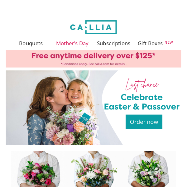 Last chance - Send Easter blooms to celebrate! 🐰💐