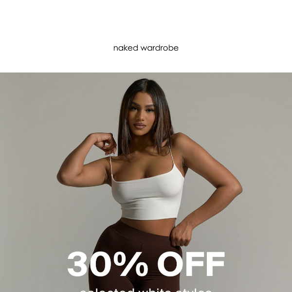 30% Off Select White Styles