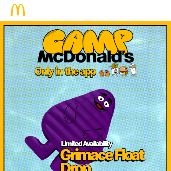 ​Camp McDonald's Week 1—it’s hot Grimace summer 💜💧