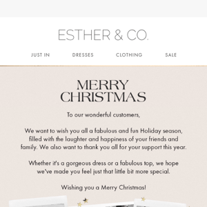 Merry Christmas 🌟 Love From, Esther & Co. ❤️