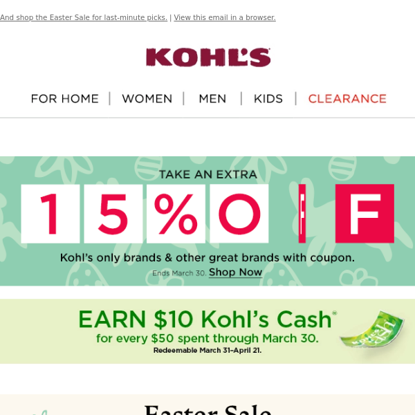 Get an Extra 50% Off on Kohl's Clearance Sale - Deals Finders