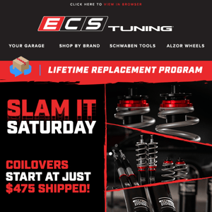 Slam It Saturday Up To 35% off Top Suspension!