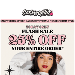 Last chance to save 25% off your order! 💸