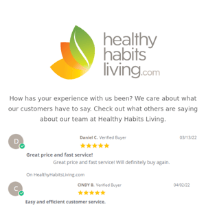 How has your experience been! Leave us a review!