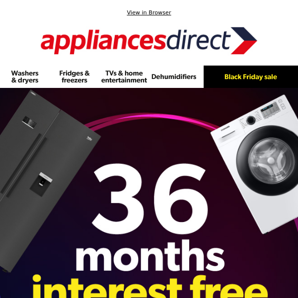 Pay NO interest for 36 months!