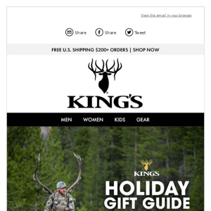 King's Holiday Gift Guide