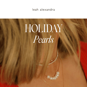 Pearls For The Holiday ✨