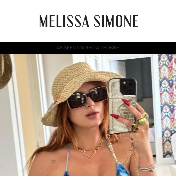 SPOTTED: Bella Thorne in Melissa Simone