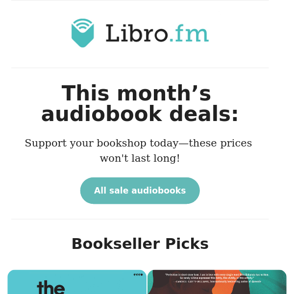 On Sale Audiobooks You’ll Love 💘