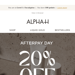 Don't Miss Out: 20% OFF Sitewide