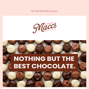 Here's what's NOT in The Maccs' chocolate 🍫