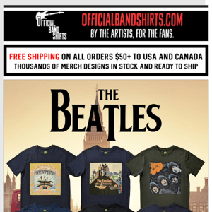 Here Come The Beatles (Album-Inspired T-Shirts + 15% off)