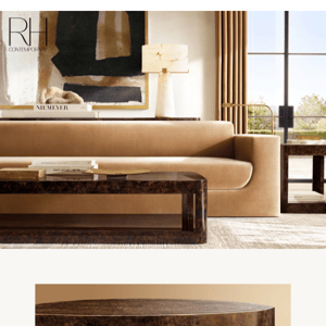 The Bardot Burl Collection. Tailored Burlwood Silhouettes from RH Contemporary.