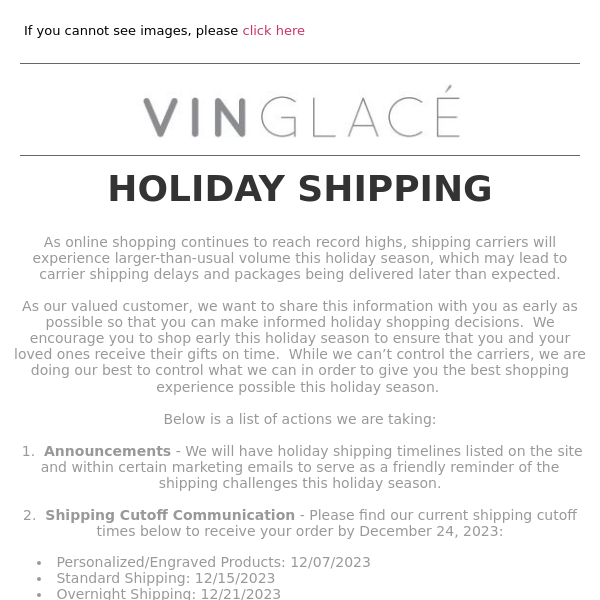 Holiday Shipping Timing - What You Need To Know