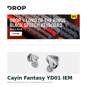 Cayin Fantasy YD01 IEM, Mxrskey CK650 Barebones Mechanical Keyboard, KLC Nori Spring Rider Keyboard - Exclusive Debut and more...