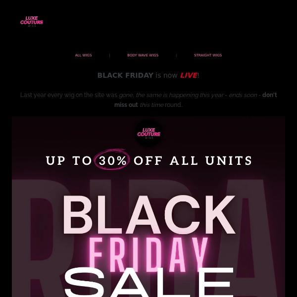 💖 BLACK FRIDAY IS NOW LIVE - VIP ACCESS 💖
