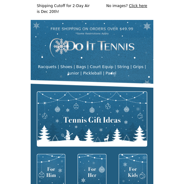 Tennis Gift Ideas 🎄 There's Still Time to Shop