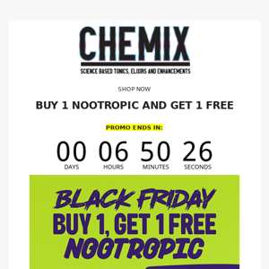 Buy One Nootropic Get One FREE!