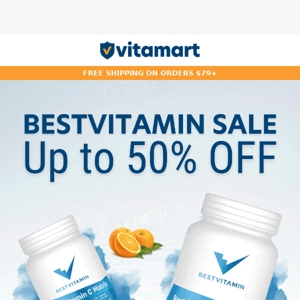 🚨 Last Chance! Almost ALL BestVitamin 50% Off!