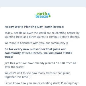 Happy World Planting Day!