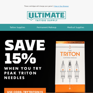 Try Peak Triton needles at 15% off