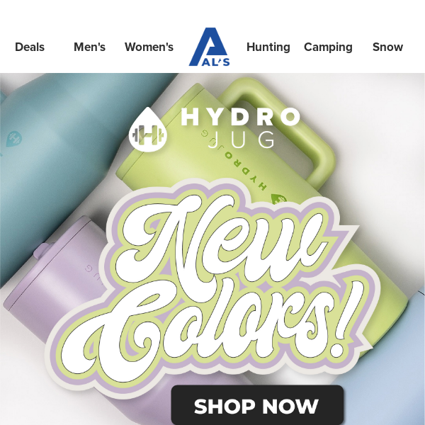💧  Hydro Jug | New Colors