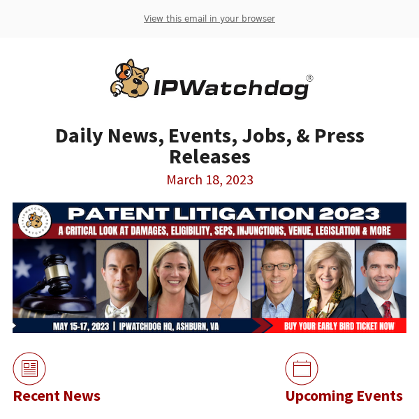 IPWatchdog: "Other Barks & Bites: UK Rules in InterDigital-Lenovo SEP Fight; USPTO to add FDA Info to PTE Page; Copyright Office Launches Initiative t