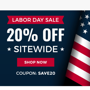 🇺🇸 Long Weekend, Big Savings! Enjoy Our Labor Day Sale!