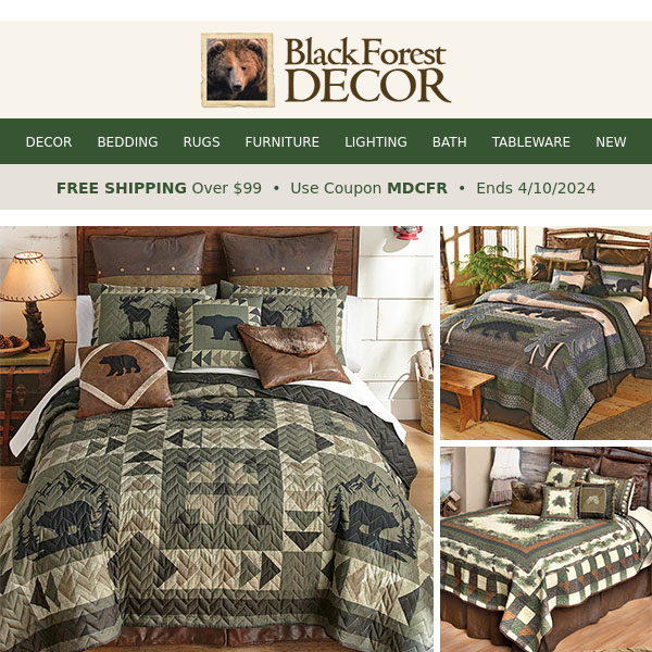 TRUE* Cabin Bedding Collections - Black Forest Decor