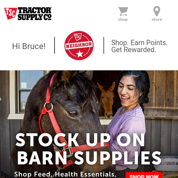 Stock Up on Barn Supplies