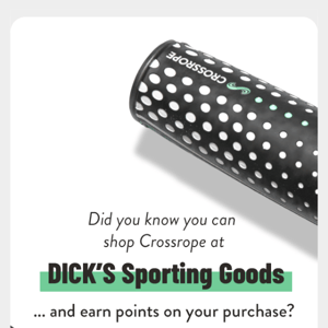 🔥 Get Your Crossropes At DICK'S Sporting Goods