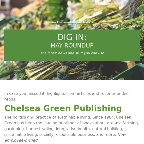 The Best of May: Create A Forest Garden, Foraging For Wild Strawberries, Make Apple Vinegar, 5 Principles of Soil Health, Maintain a Lean Farm & More!