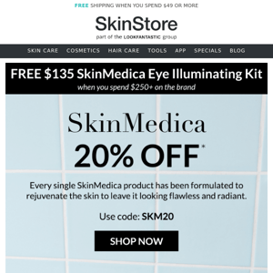 PRIVATE SALE: Save 20% on SkinMedica