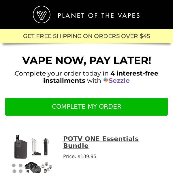 Vape now, pay later!