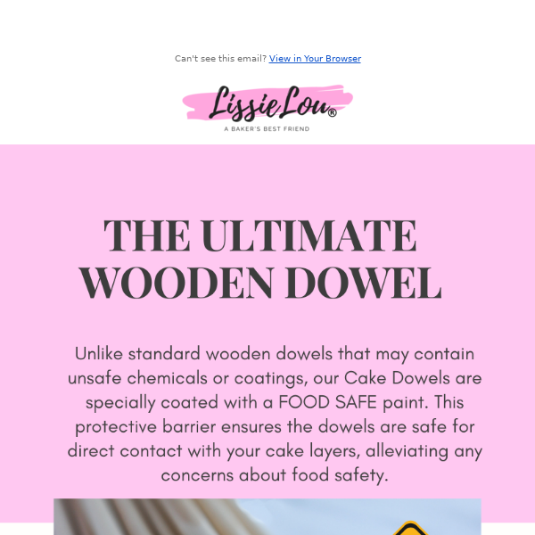 Food Safe Wooden Cake Dowels – LissieLou