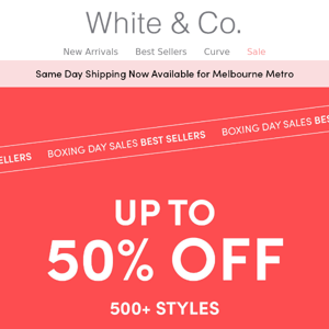 Up to 50% OFF Wear-Now Fashion!  ✨
