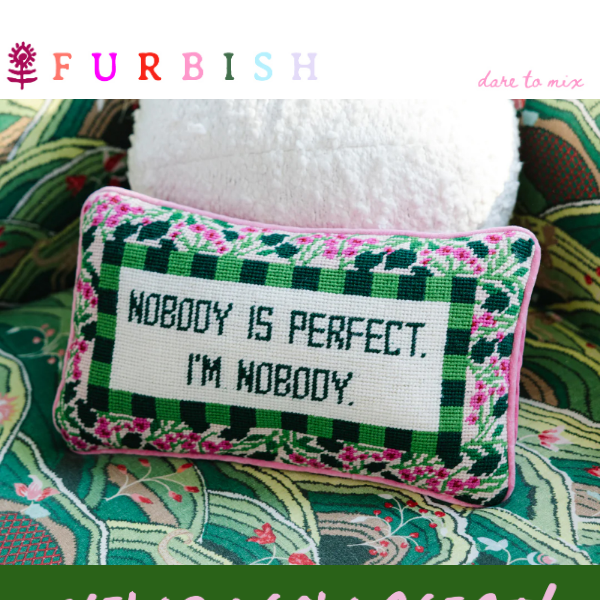 Nobody's Perfect, But This Pillow Might Be 💗