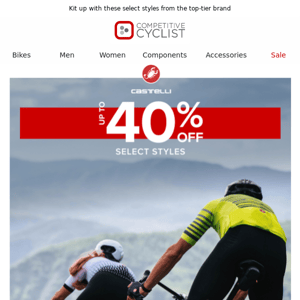 Castelli Apparel Up To 40% Off