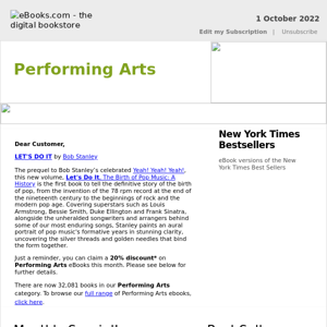 Performing Arts : 20% Discount, See Coupon Code ...