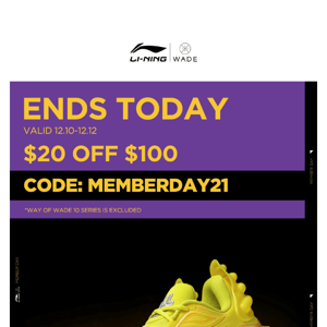Ends Today: $20 USD Off $100 USD